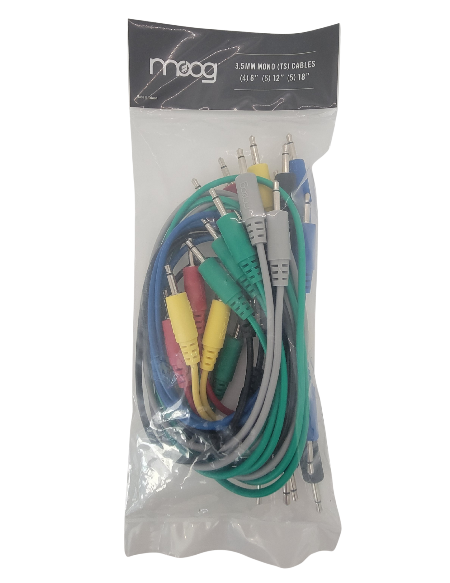 Assorted Modular Patch Cables: (4) 6", (6) 12", (5) 18" blue/green