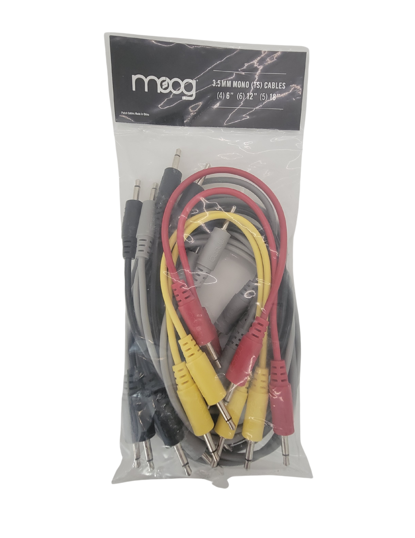 Assorted Modular Patch Cables: (4) 6", (6) 12", (5) 18" gray/red/yellow