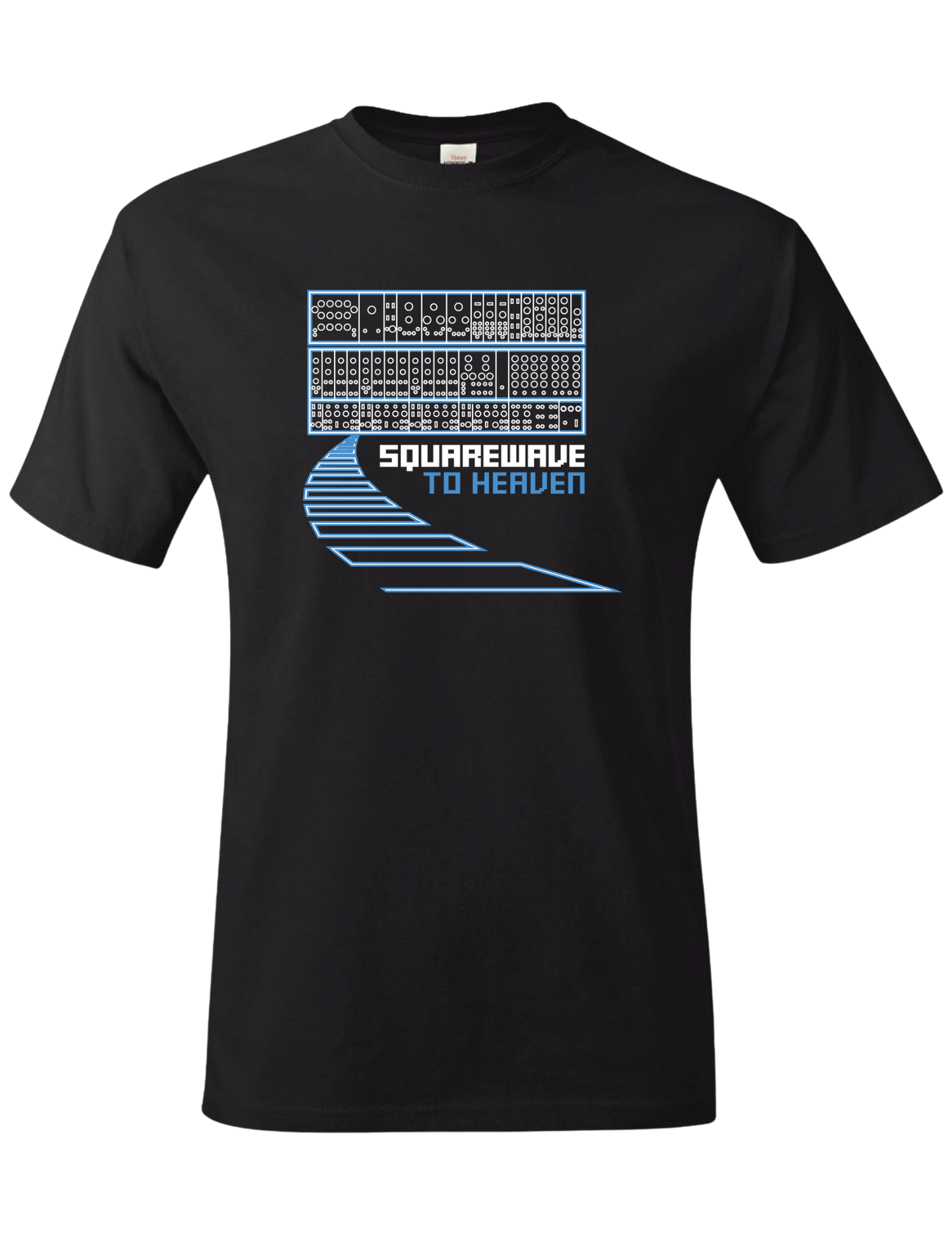 T-shirt: Squarewave to Heaven - Black - Unisex