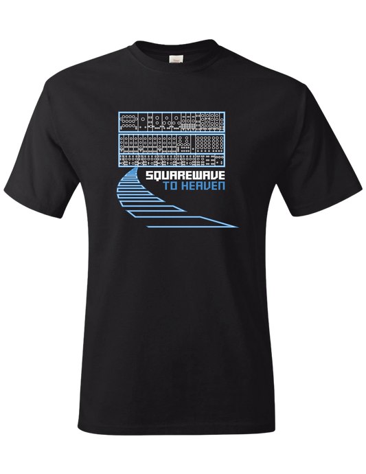 T-shirt: Squarewave to Heaven - Black - Unisex