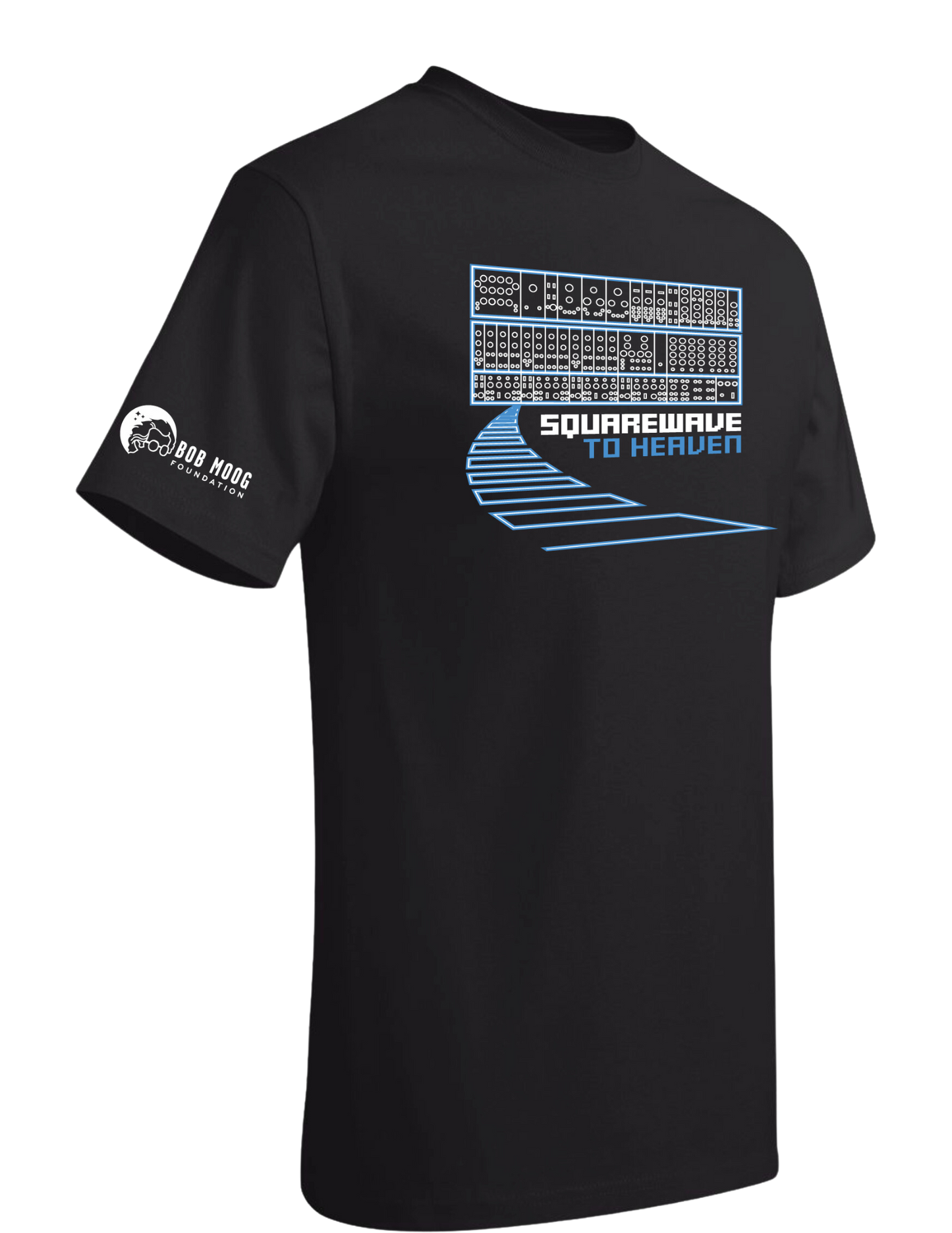 T-shirt: Squarewave to Heaven - Black - Unisex