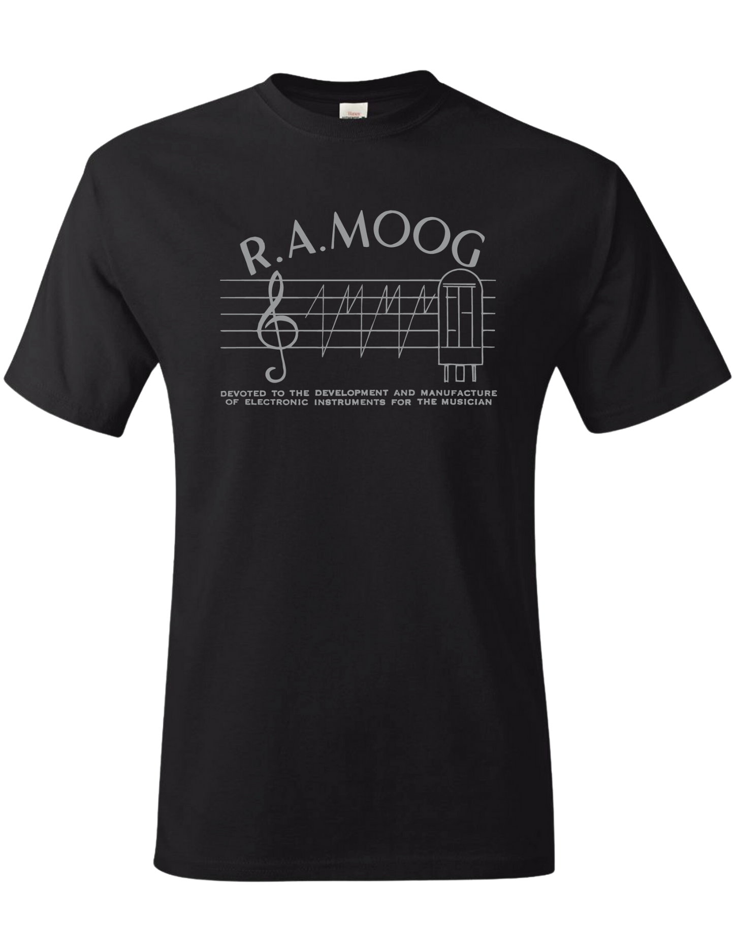 T-shirt: R.A. Moog - Black - Unisex