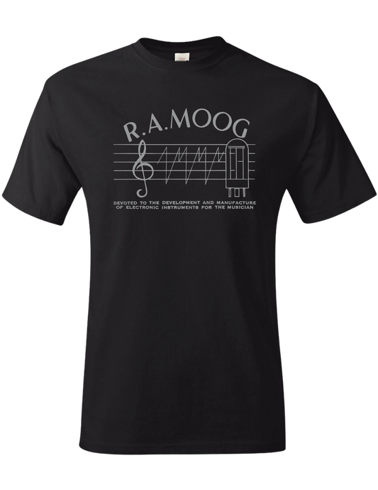 T-shirt: R.A. Moog - Black - Unisex