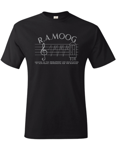 T-shirt: R.A. Moog - Black - Unisex