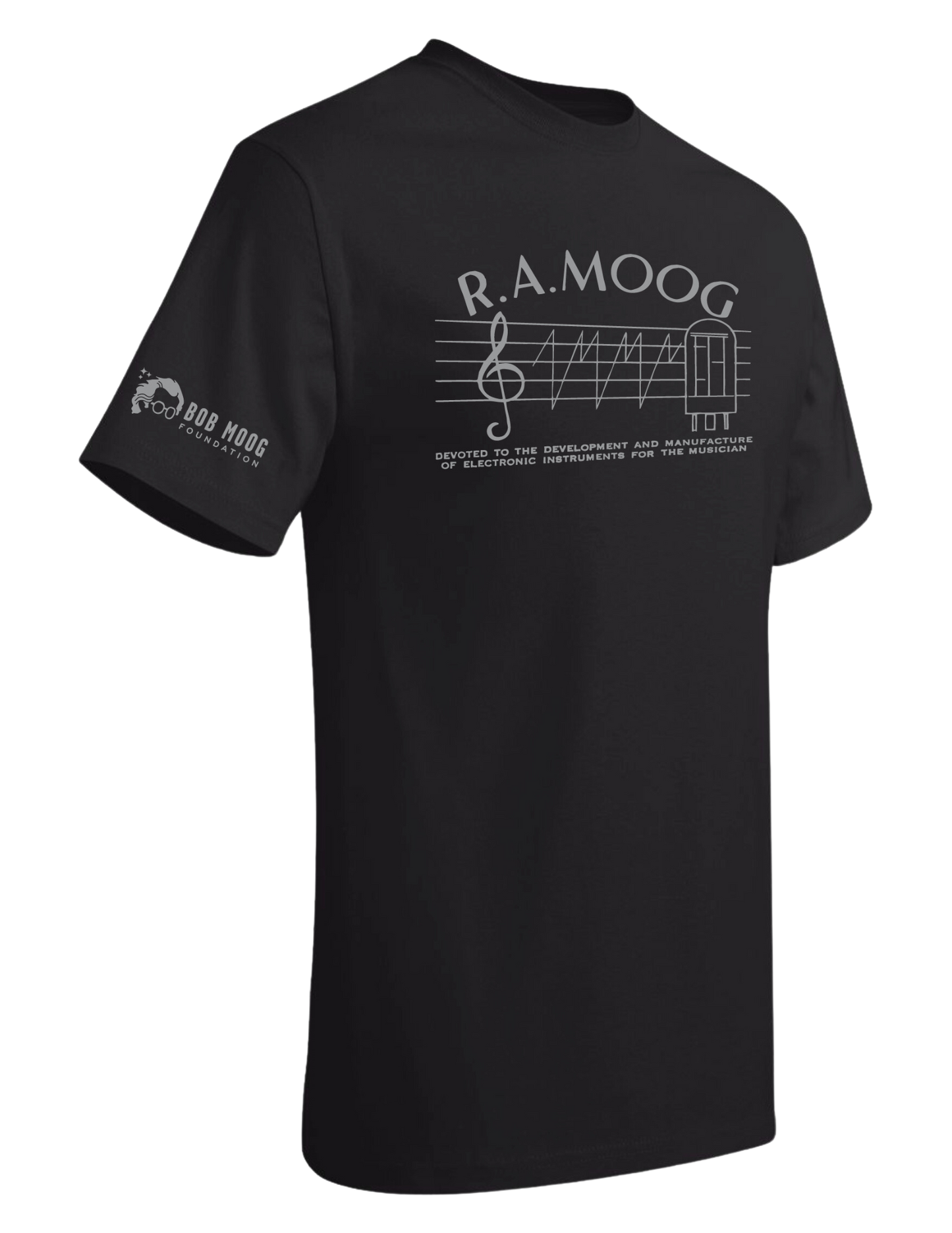 T-shirt: R.A. Moog - Black - Unisex