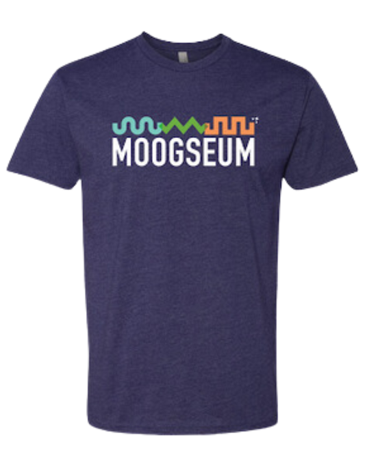 T-shirt: Moogseum Logo - Midnight Storm - Unisex