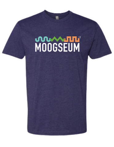 T-shirt: Moogseum Logo - Midnight Storm - Unisex