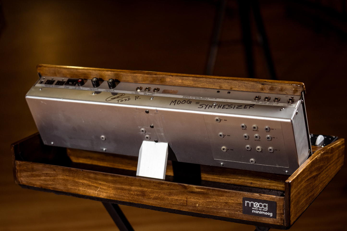 2025 Fall Raffle: Vintage Minimoog Signed by Todd Rundgren