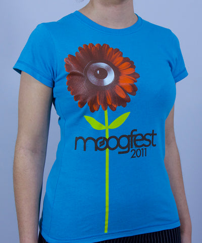Moogfest 2011 Electric Blue Flower - T-shirt - Women's