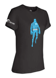 T-shirt: Robot - Black - Women's