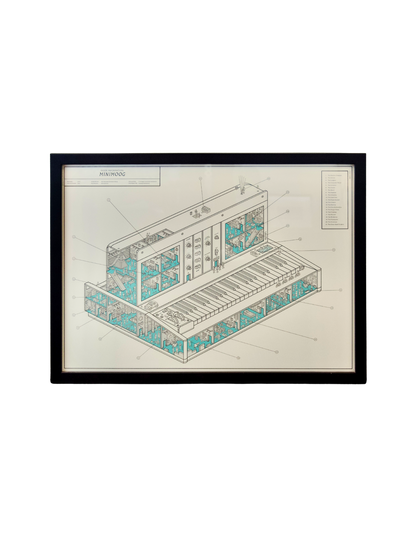 “Inside Information: Minimoog” Framed Dorothy Lithograph