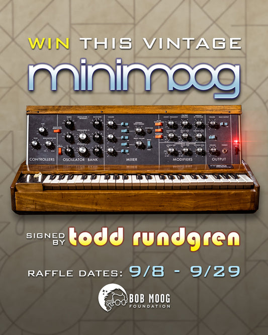 2025 Fall Raffle: Vintage Minimoog Signed by Todd Rundgren