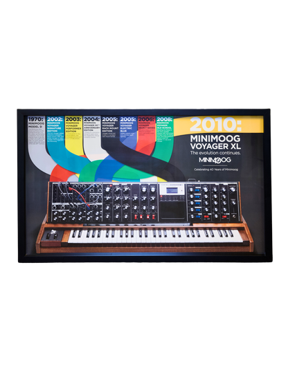 2010 Minimoog Voyager XL — Framed 40th Anniversary Display
