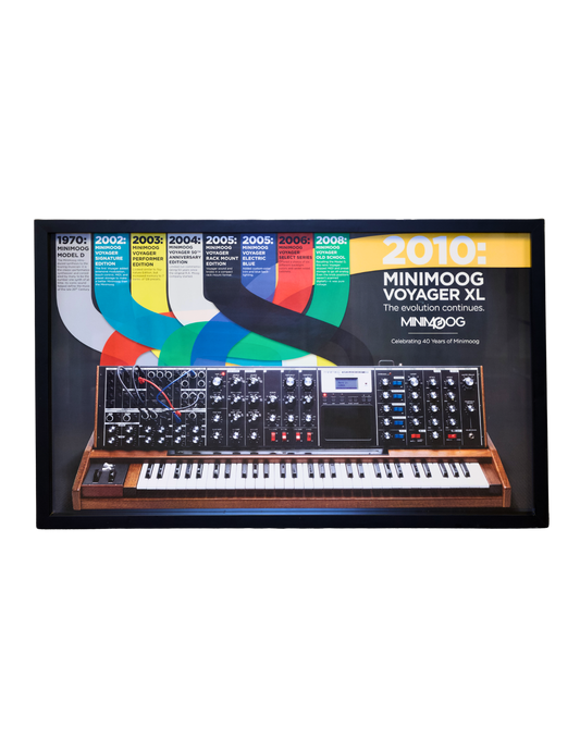 2010 Minimoog Voyager XL — Framed 40th Anniversary Display