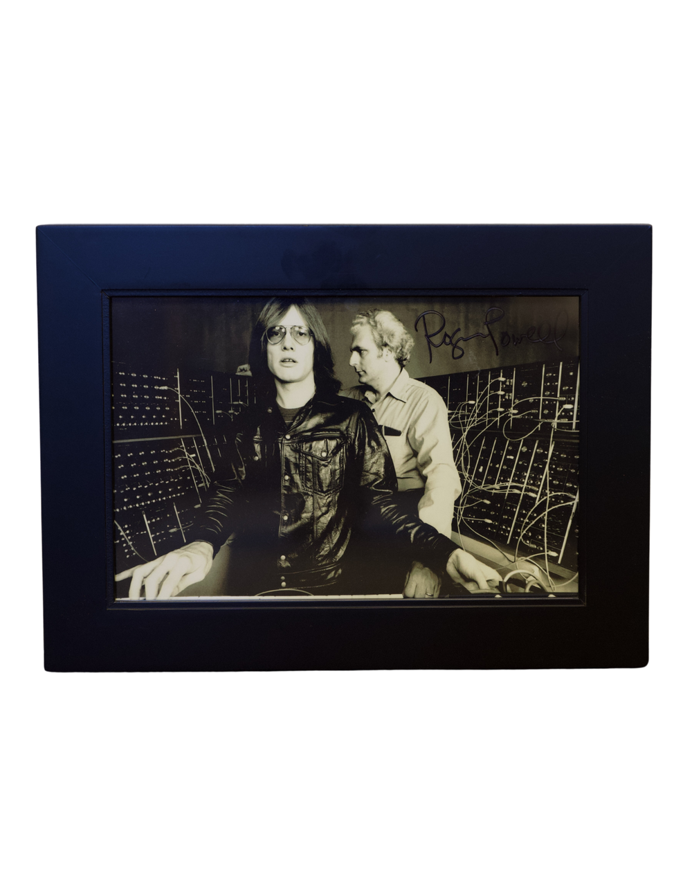 Roger Powell Autographed Photograph with Bob Moog