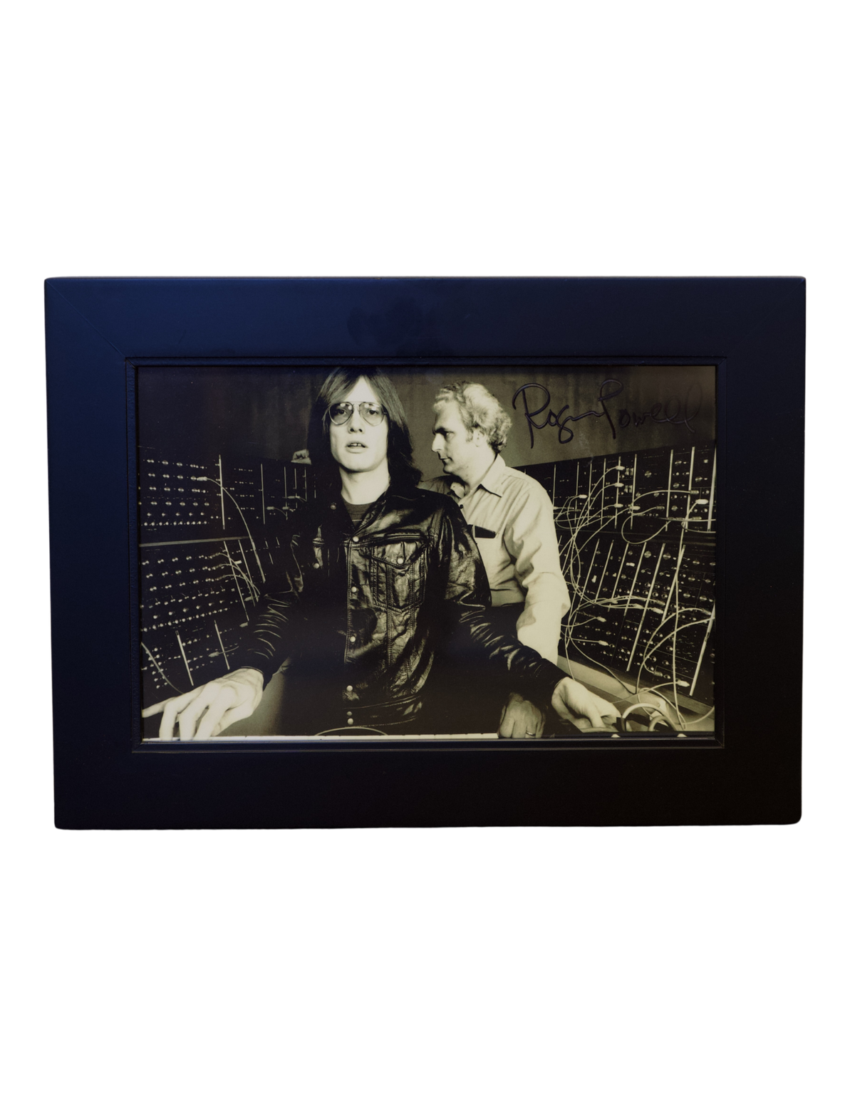 Roger Powell Autographed Photograph with Bob Moog