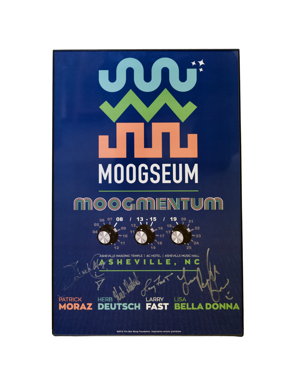 Moogmentum 2019 Autographed Moogseum Grand Opening Poster