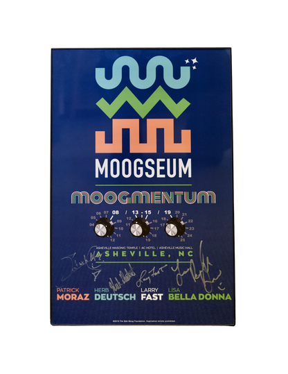 Moogmentum 2019 Autographed Moogseum Grand Opening Poster