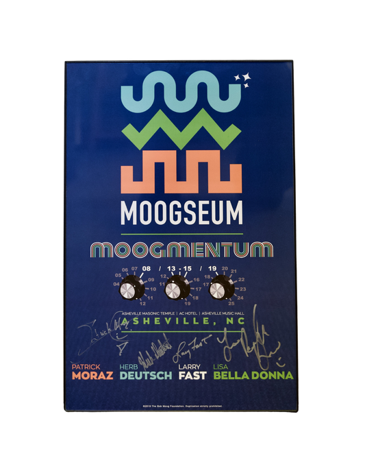 Moogmentum 2019 Autographed Moogseum Grand Opening Poster