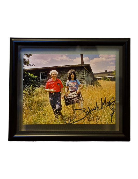 Patrick Moraz Autographed Photograph with Bob Moog
