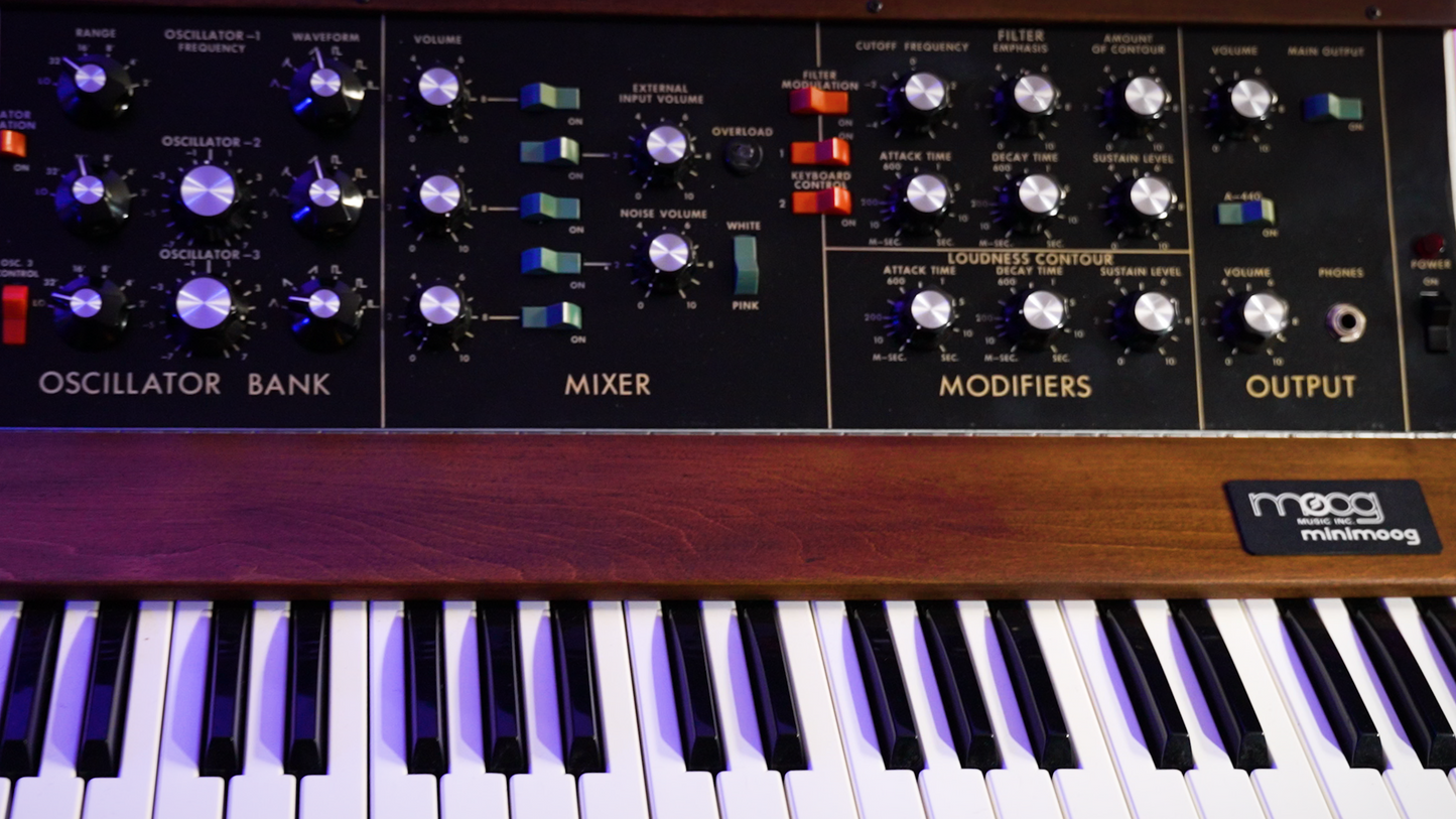 2024 Fall Raffle: Vintage Minimoog Signed by Peter Gabriel