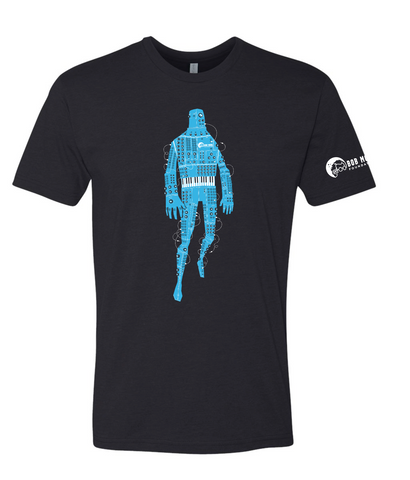 T-shirt: Robot - Black - Unisex
