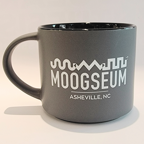 Coffee Mug: Moogseum - Matte Gray/Black