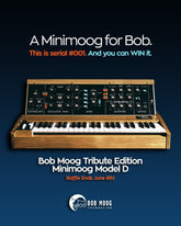 2026 Spring Raffle: Bob Moog Tribute Edition Minimoog Model D Serial Number 001