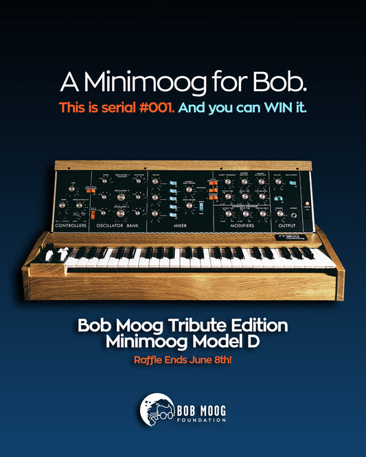 2026 Spring Raffle: Bob Moog Tribute Edition Minimoog Model D Serial Number 001