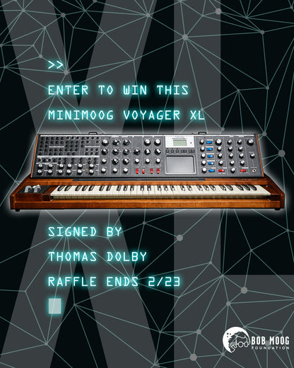 2026 Winter Raffle: Minimoog Voyager XL Signed by Thomas Dolby