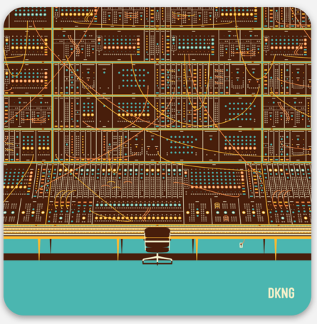 Sticker: DKNG Moog Console Teal