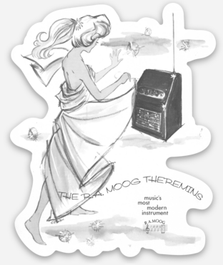 Sticker: Theremin Catalog Die-Cut