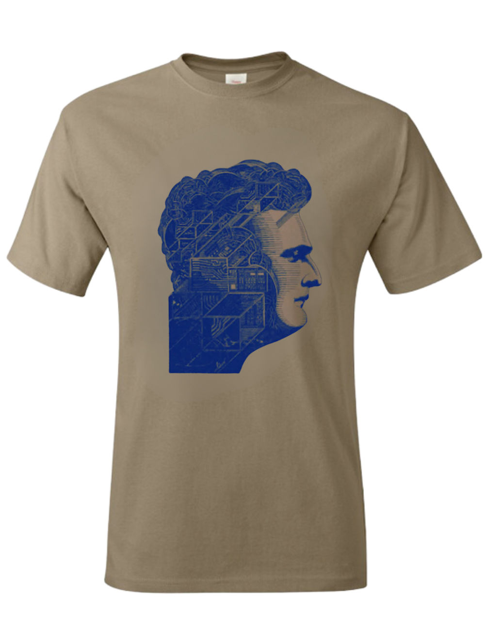 T-shirt: Circuit of my Mind PEBBLE - Mens