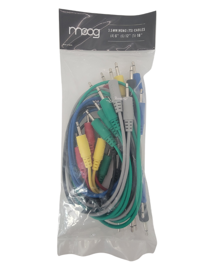Assorted Modular Patch Cables: (4) 6", (6) 12", (5) 18" blue/green