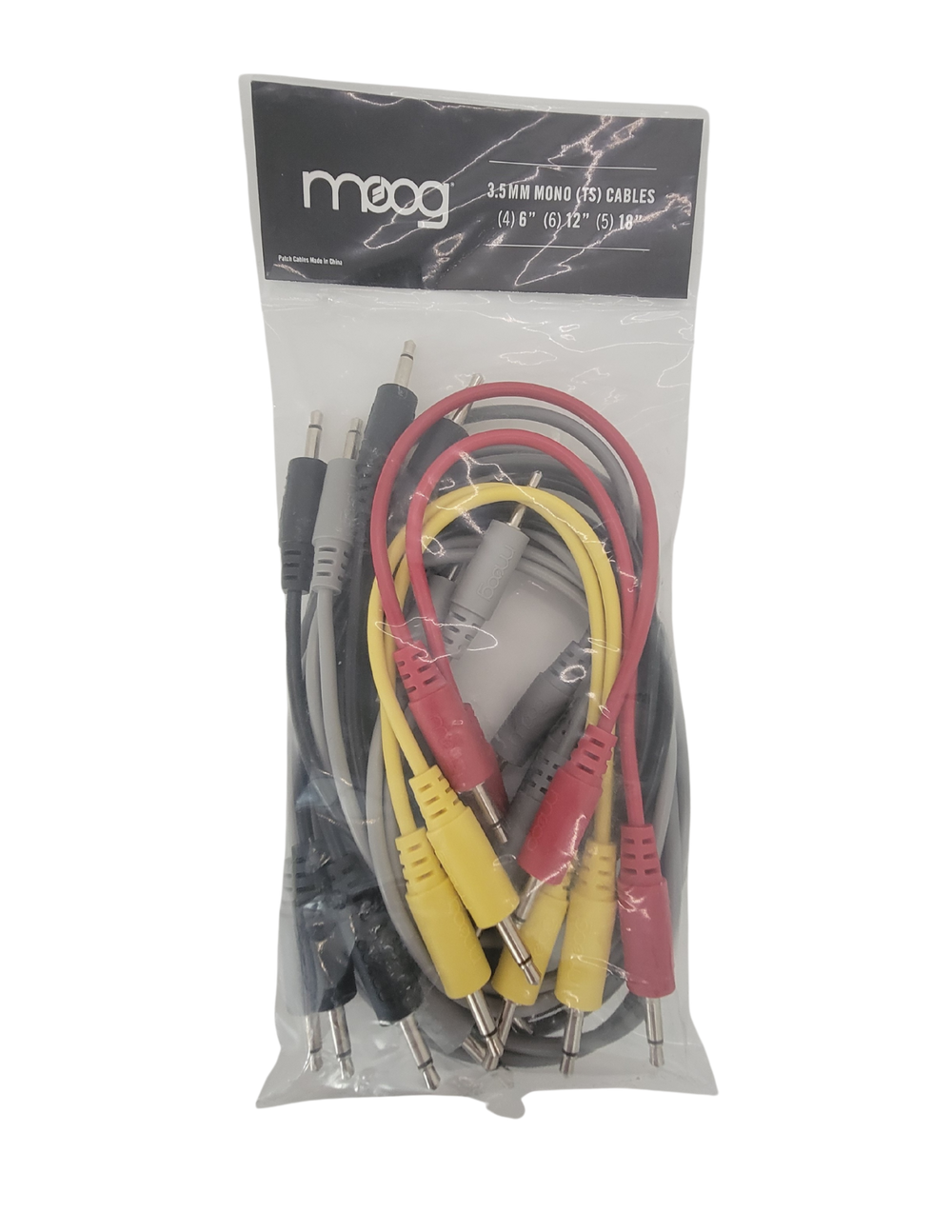Assorted Modular Patch Cables: (4) 6", (6) 12", (5) 18" gray/red/yellow