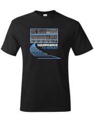 T-shirt: Squarewave to Heaven - Black - Unisex