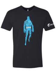 T-shirt: Robot - Black - Unisex