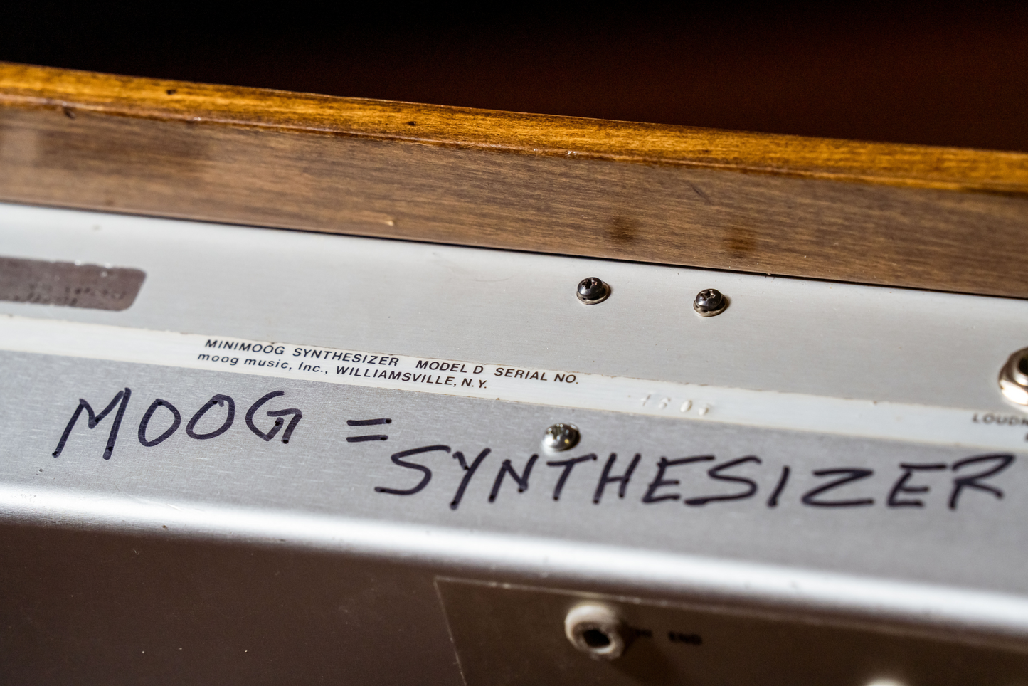 2025 Fall Raffle: Vintage Minimoog Signed by Todd Rundgren