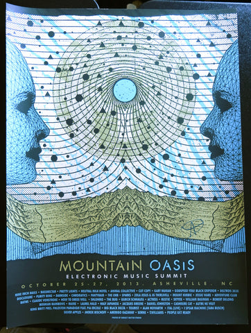 Poster: Mountain Oasis 2013 - Signed by Adam Deitch