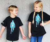 T-shirt: Robot - Black - Kids