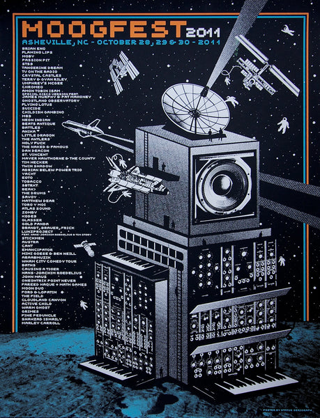 Poster: Moogfest 2011 - Signed by Holy Fuck