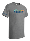 T-shirt: Moogseum Logo - Heather Gray - Unisex