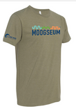 T-shirt: Moogseum Logo - Light Olive Green - Unisex