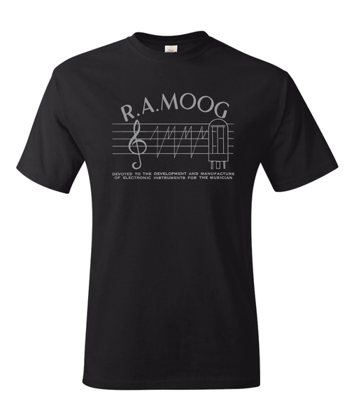 T-shirt: R.A. Moog - Black - Unisex