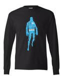 T-shirt: Robot - Black - Unisex Long-Sleeve