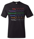 T-shirt: Waveform - Black - Unisex